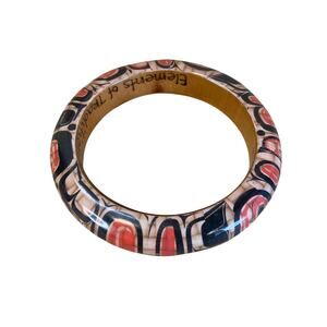 Elements of Tradition Brown Bear Wood Bracelet by Haida Artist Ernest Swanson
